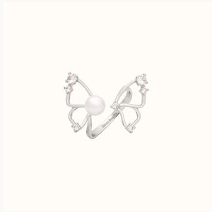 Alicia Bonnie flutter ring - silver